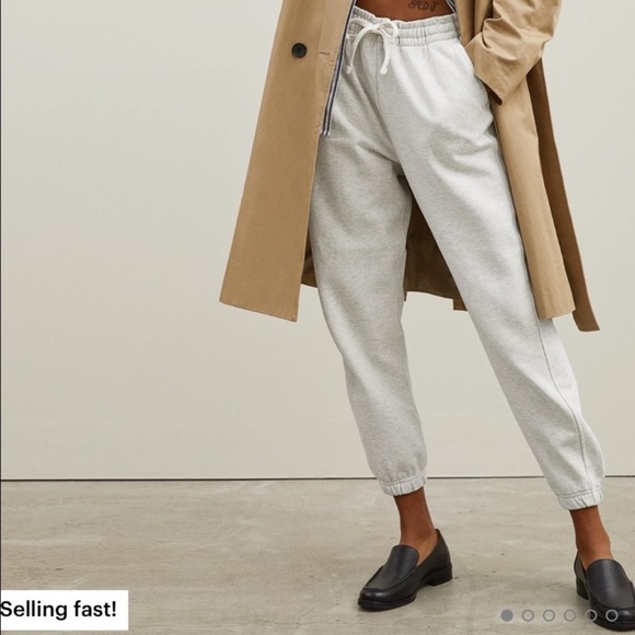 Everlane The Track Jogger Sweatpants Heather gray Preowned size XS tiny markings - Picture 8 of 8